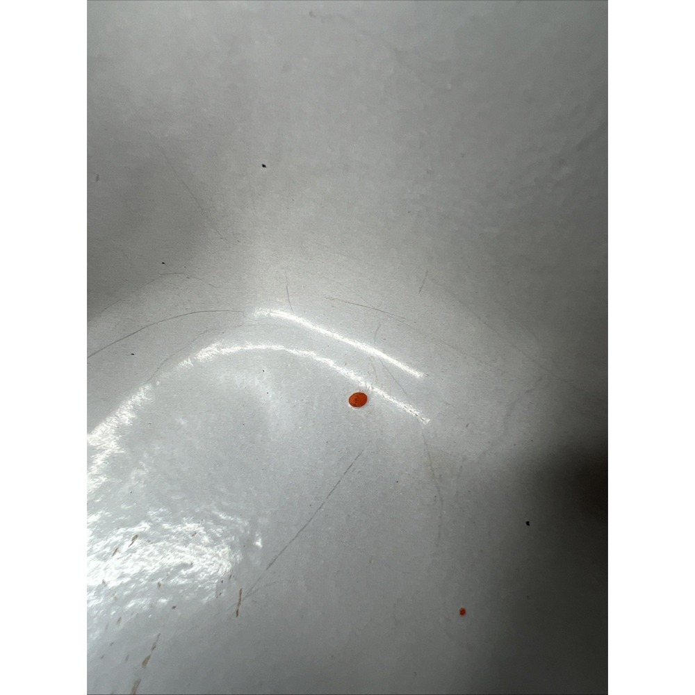 VTG Le Creuset France Orange Casserole Lasagna Pan Enameled Bail Handles Large - Picture 12 of 16